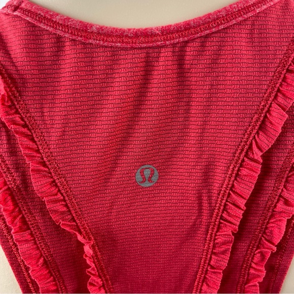 Lululemon I Just Wanna Run Tank Reddish Orange 8 - Picture 7 of 9